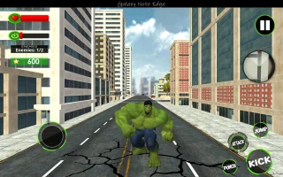 Incredible Hulk (Super Hero): Fight in City (64-Bit)