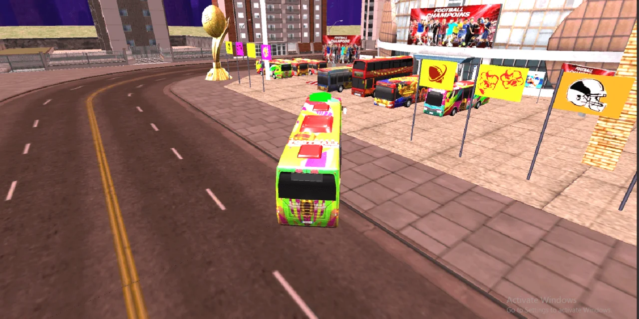 American Football Passenger Bus Game: Coach Simulation Game — screenshot 2
