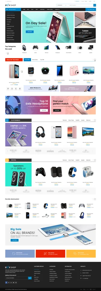 BoxShop - Responsive WooCommerce WordPress Theme — screenshot 1