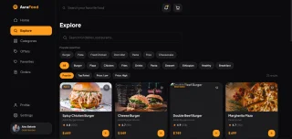 AuraFood - Restaurant & Food Delivery Web UI Kit