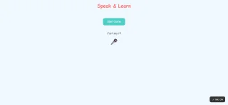 Kids Game with Voice Recognition
