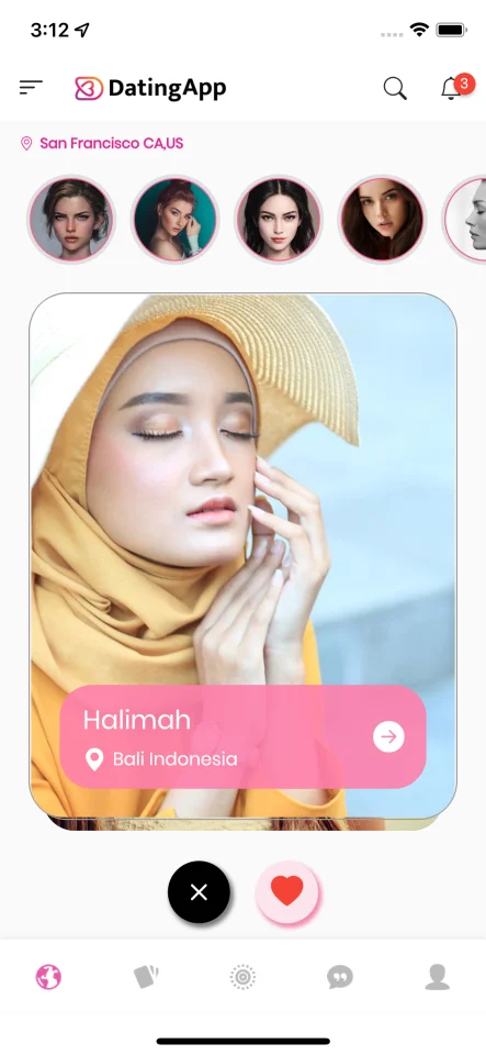 Dating App, Flutter v.3x Template UI Kits App with GetX — screenshot 2