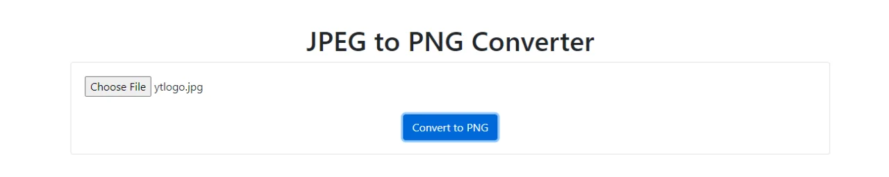 JPEG to PNG Converter (Website) — screenshot 1