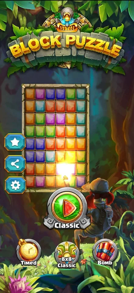 Jewel Block Puzzle Unity Source Code - 10 Ad Networks — screenshot 1