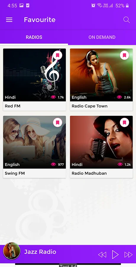 Android Radio App (Online Radio, Streaming, M3U8, M3U, MP3, PLS, AAC, FM) — screenshot 10
