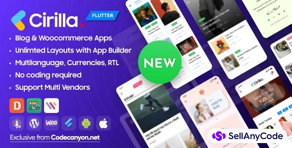 Cirilla - Multipurpose Flutter App for WordPress & WooCommerce