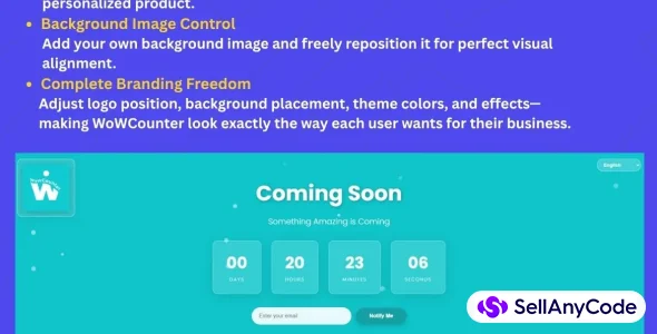 WoWCounter - Coming Soon & Countdown Script with Admin Panel, Analytics and Multilingual RTL