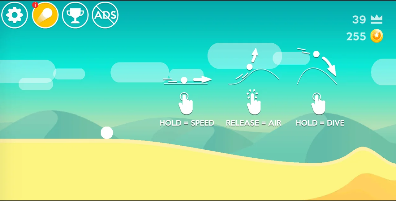 Dune Clone / Tiny Wings (Top Free Game) Complete Project — screenshot 1