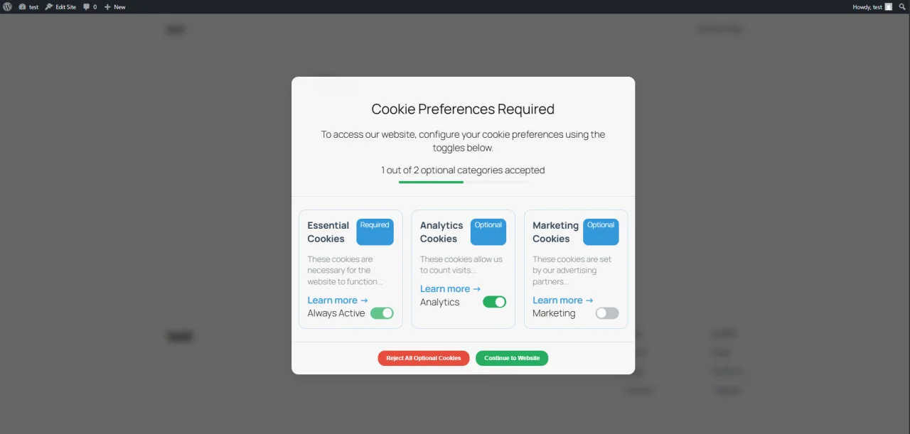 GDPR Legal Compliance Cookie Consent & GTM Blocker — screenshot 2