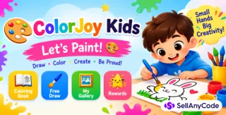 ColorJoy Kids: Flutter Coloring & Drawing App for Children