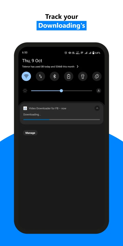 Video Downloader for Facebook - Android Studio, AdMob, Android 16 — screenshot 4