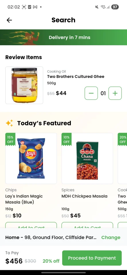 DailyBasket - Grocery Delivery Flutter Application — screenshot 10