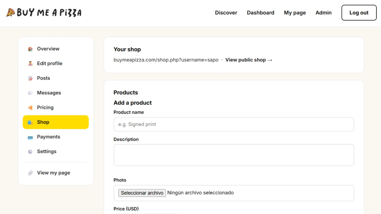 BuymeaPizza Full Source PHP MySQL — screenshot 4