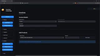 Inventory Control App Streamlit Python