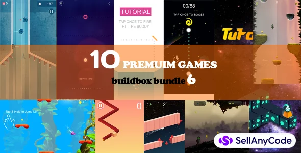Buildbox Bundle 6 - 10 Premuim Games Templats