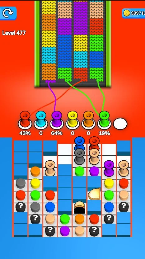 Knit Color Rope Sort Jam Puzzle Unity Source Code — screenshot 5