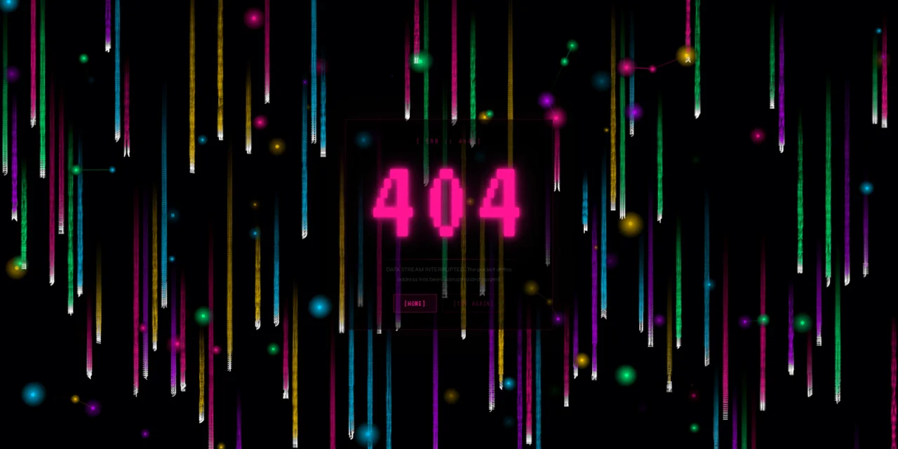 ERRATUM 10 Sci-Fi 404 Error Pages — screenshot 8