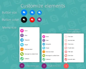 All in One Support Button + Callback Request. WhatsApp, Messenger, Telegram, LiveChat and More...