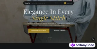 EasyFit Tailors Modern Tailoring & Clothing Shop Website