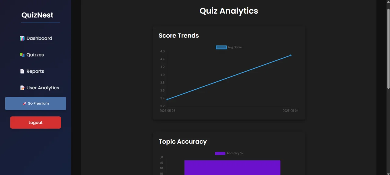 QuizNest - AI Quiz App — screenshot 3