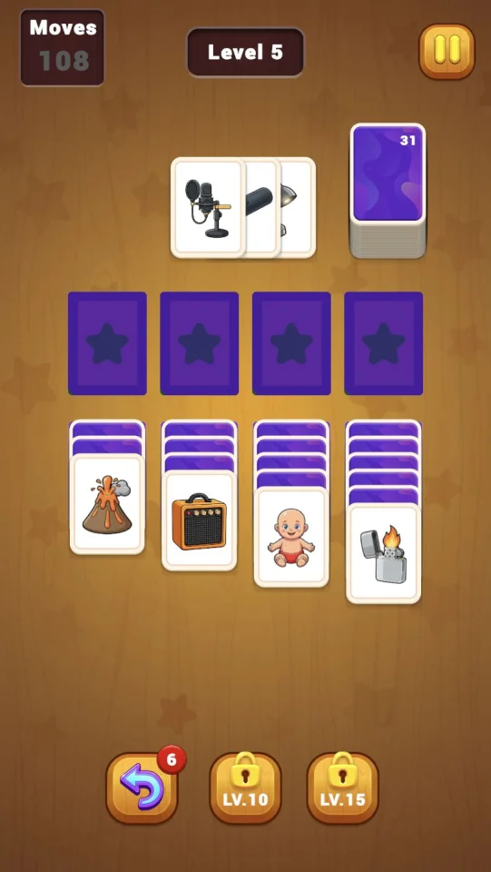 Category Solitaire Card Puzzle - Unity Source Code — screenshot 3