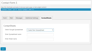 Contact Form 7 Google Spreadsheet Addon