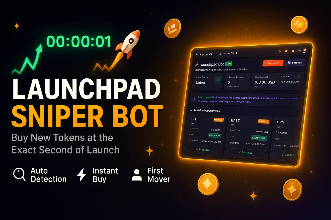 Lucromatic - Automated Crypto Trading Bot for Binance Spot, Futures & Launchpad — screenshot 4