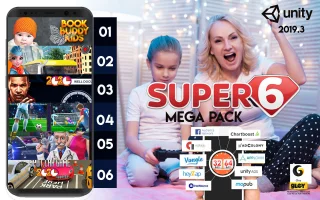 GBS Studio’s Super 6 Mega Bundle: 6 Unity 2019 High-End Games -88% Off!