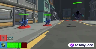 Robots Attack Zombies Survival Shooting Game