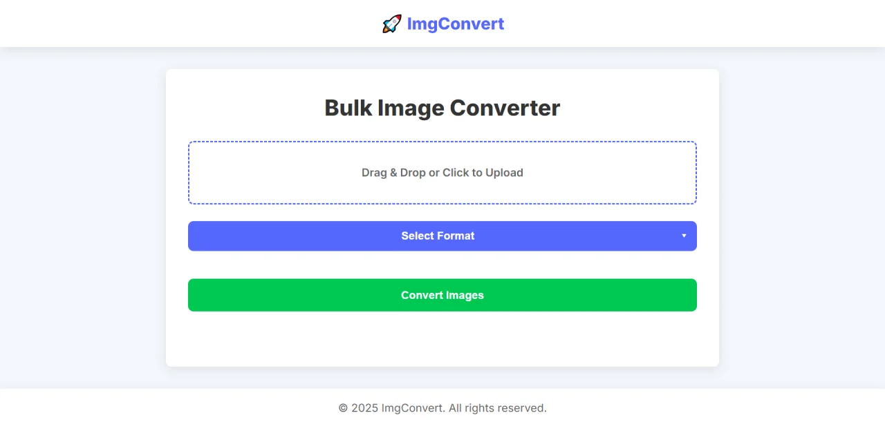 All-in-One Image Converter Convert JPG, PNG, WEBP, GIF & More — screenshot 1
