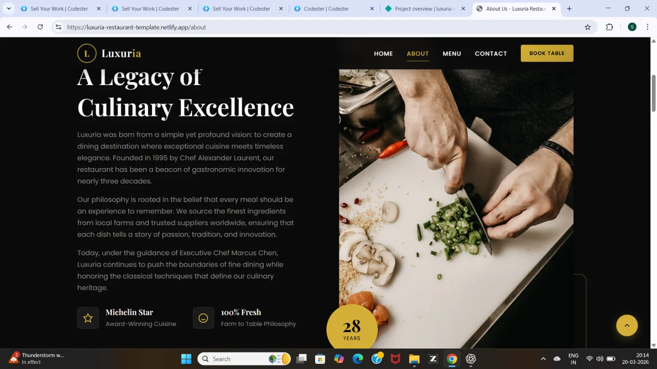 Luxuria Luxury Restaurant HTML Template — screenshot 10
