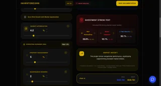 InvestorCore Pro - Investment Portfolio & Analytics Dashboard