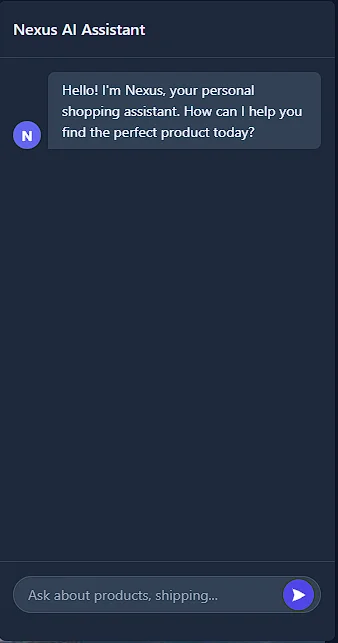 eCommerce WEB App with Chat AI — screenshot 2