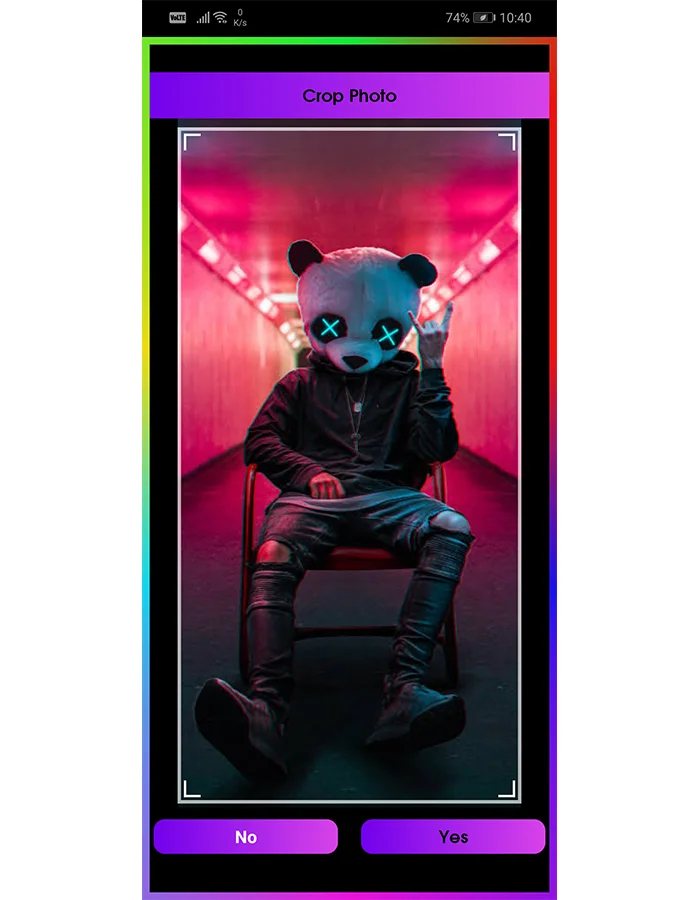 Android Edge Lighting Wallpaper - Digital Clocks Wallpaper — screenshot 1