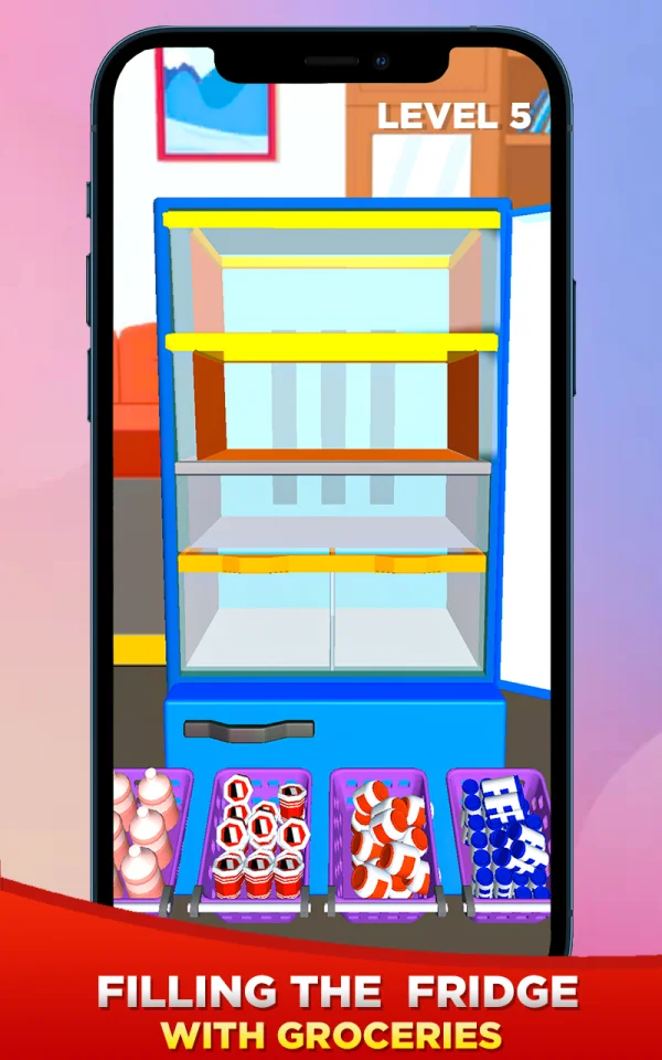 Fill Fridge Organizing 3D - New Top Trending Unity Template Game — screenshot 2