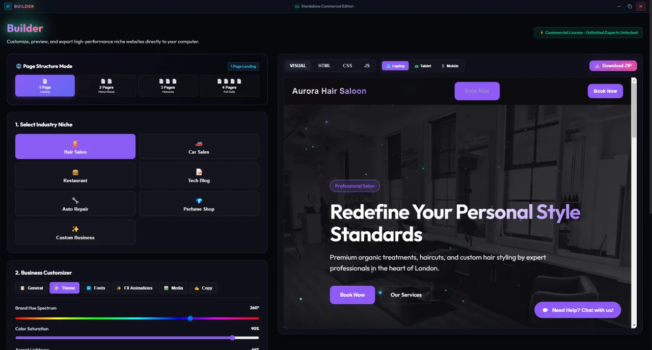 Website Builder Pro — screenshot 2