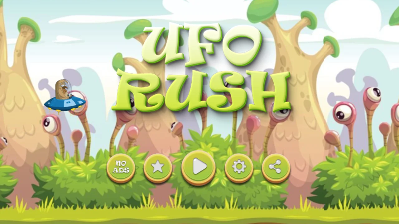 UFO Rush 2 Game Template — screenshot 1