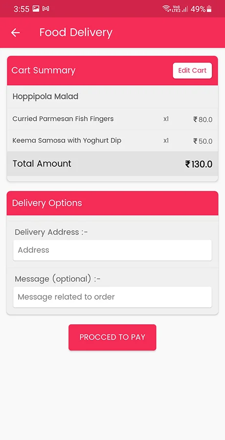 Viavi Food Delivery Android App — screenshot 4