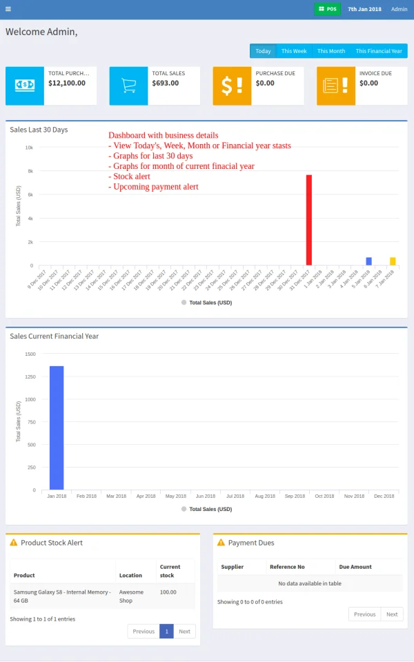 UltimatePOS V 6.3 (Aug 2024) — screenshot 2