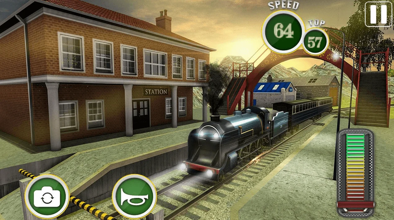 Fast Euro Train Driver Sim: Train Games 3D — screenshot 1