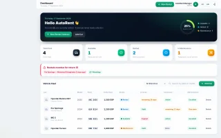 RentFlow - Car Rental Office Management SaaS (Laravel, Bilingual EN/AR)