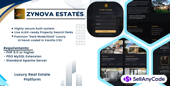 Zynova Estates - Luxury Real Estate Platform