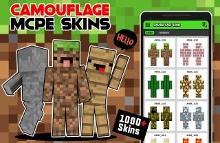 Camouflage Skins for Minecraft with 3D Skin Render