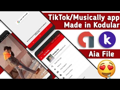 TikTok/Musically App Made in Kodular | Get Aia File & Make Your Own — screenshot 2