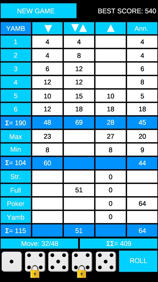 Yamb Dice Game - Unity Source Code — screenshot 5