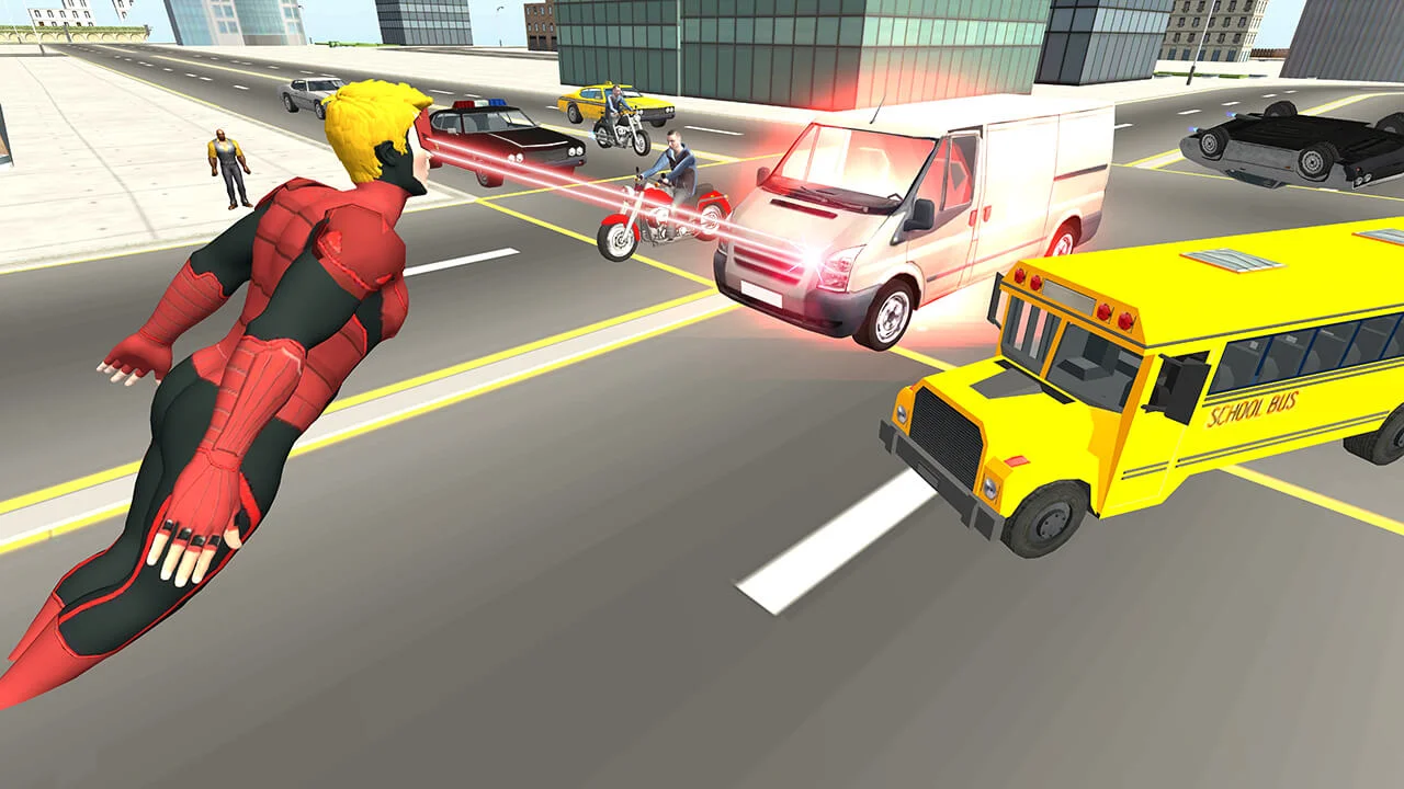 Flying Superhero Revenge: Grand City Captain Games — screenshot 1