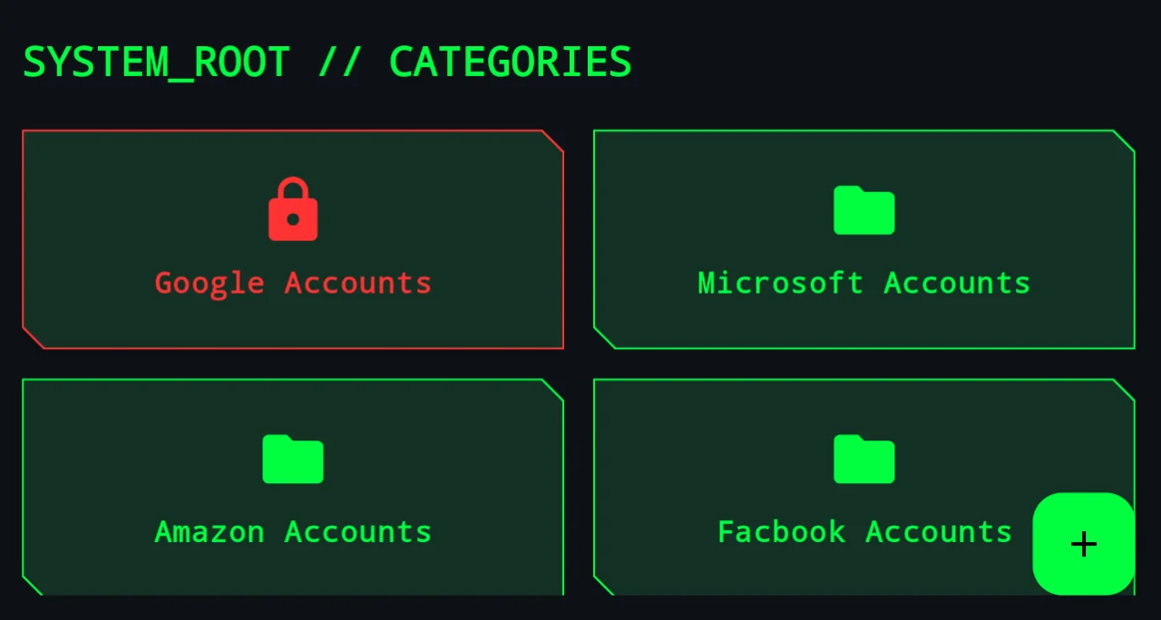 Hacker Vault Ultimate AES-256 Encrypted Account Manager — screenshot 4