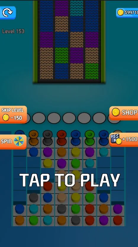 Knit Color Rope Sort Jam Puzzle Unity Source Code — screenshot 7