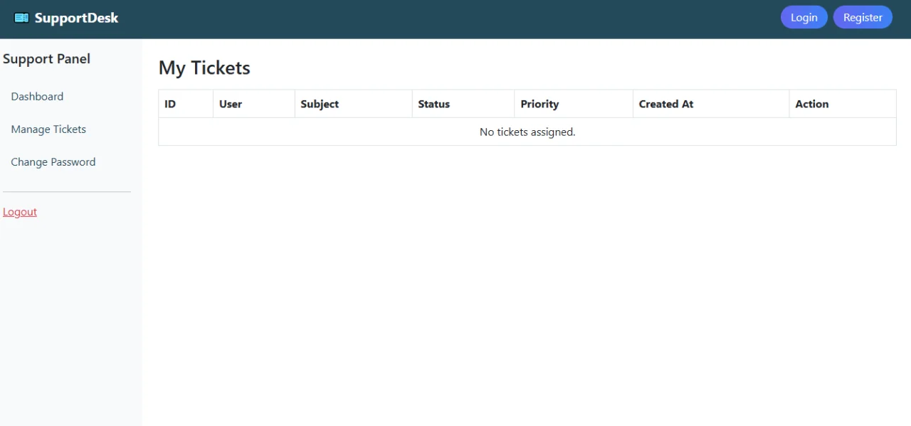Ultimate PHP Ticket Support System with Admin & User Dashboards — screenshot 6