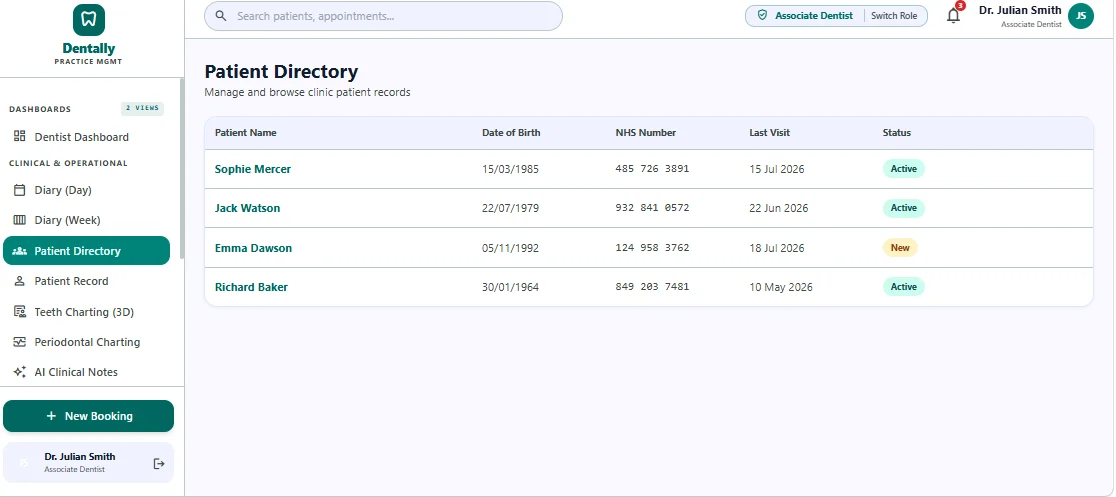Dentally Dental & Aesthetic Practice Management Platform — screenshot 3
